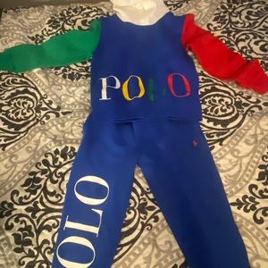 Multi color Ralph Lauren (Polo) jogging suite